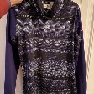Women’s Purple active Patterned Sweater